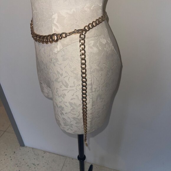 Vince Camuto Womens Belt One Size Gold Toned Chain Lobster Claw Waist main image 11